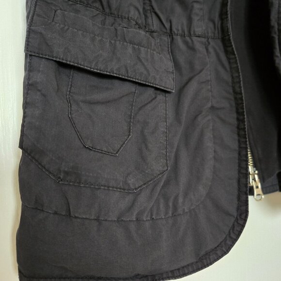 Lapargay Black Sleeveless Zip-Up Hooded Vest Jacket size S - Picture 7 of 16